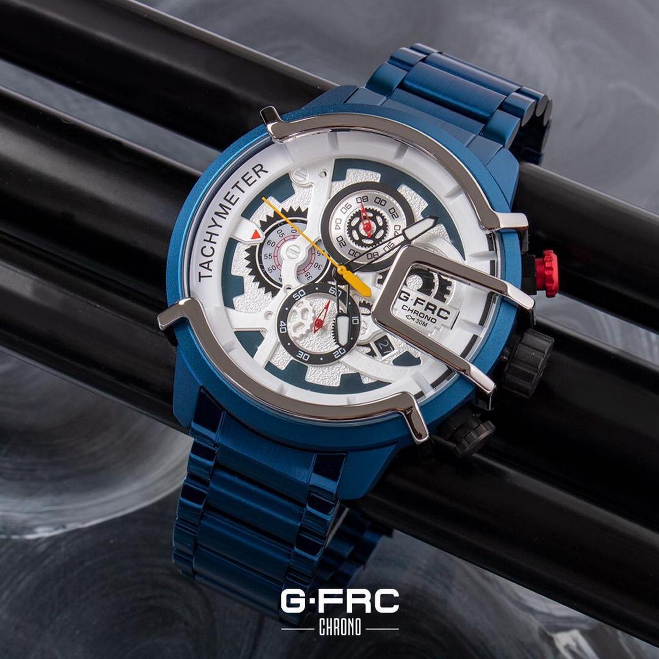 Reloj G-force Original H3911g Cronografo Azul + Estuche